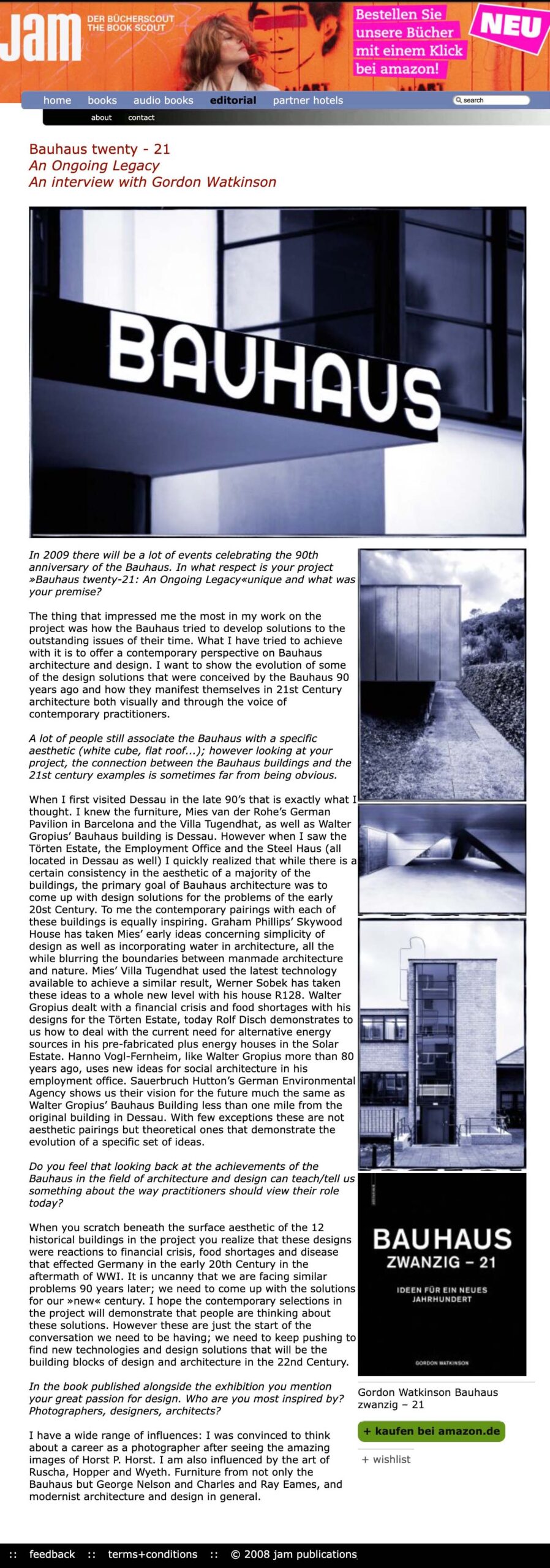 JAM Bauhaus press release